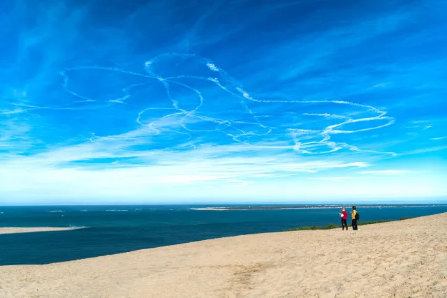 Die Mächtige Dune Du Pilat An Der Atlantikküste Bei